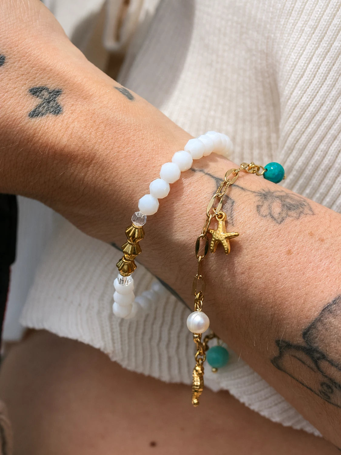 Bracelet Nacre doré