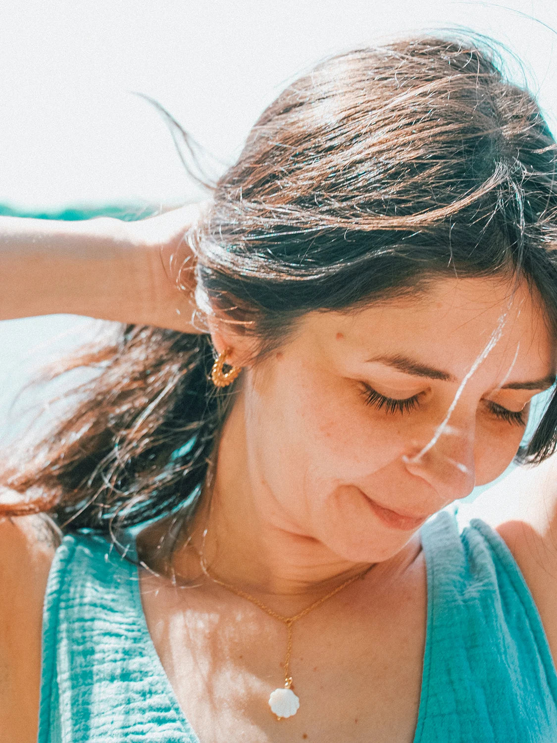 Clous d'oreilles Fylla doré