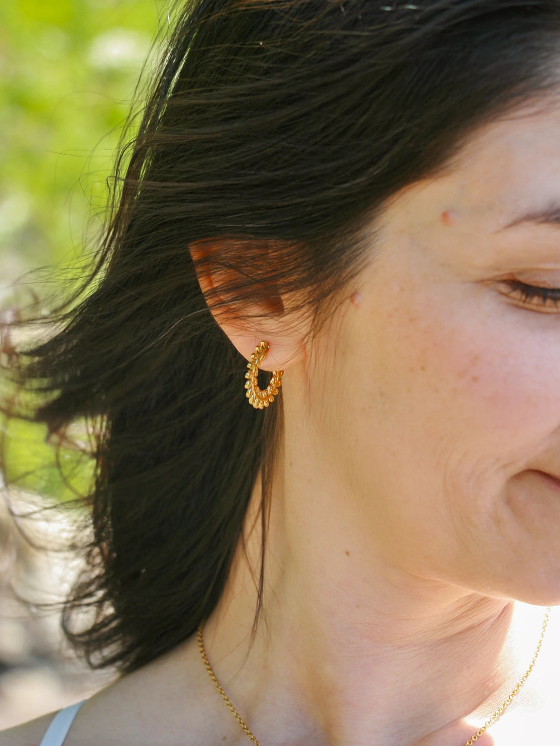 Clous d'oreilles Fylla doré