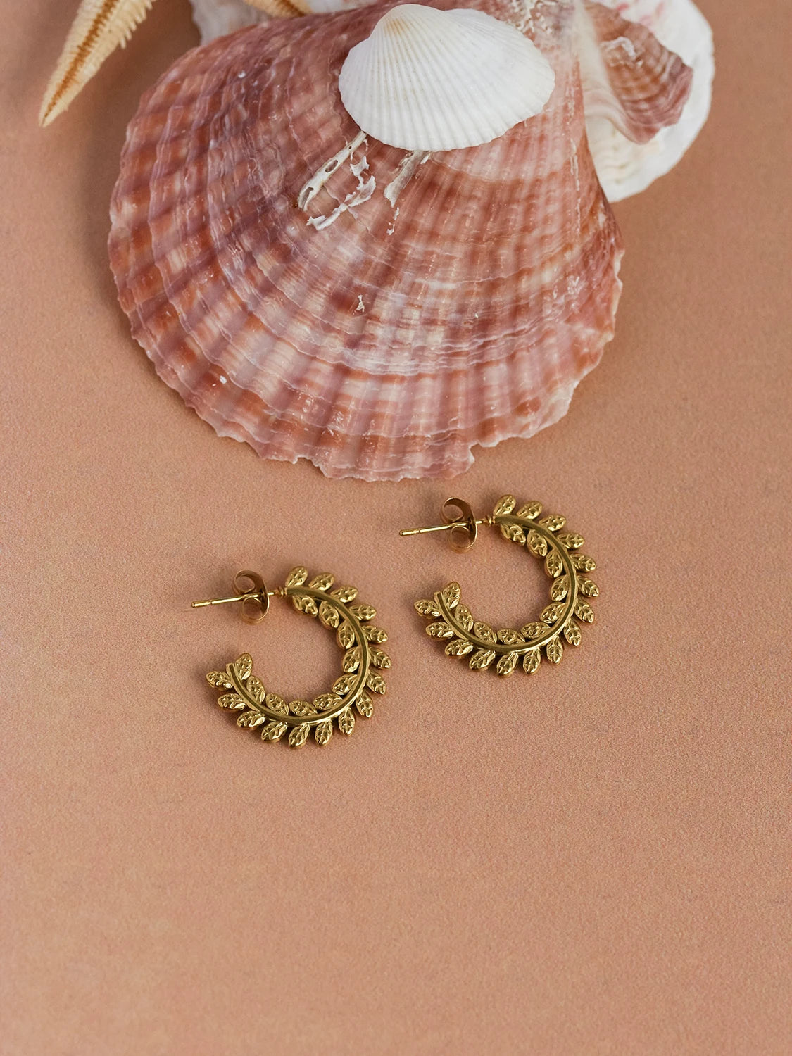 Clous d'oreilles Fylla doré