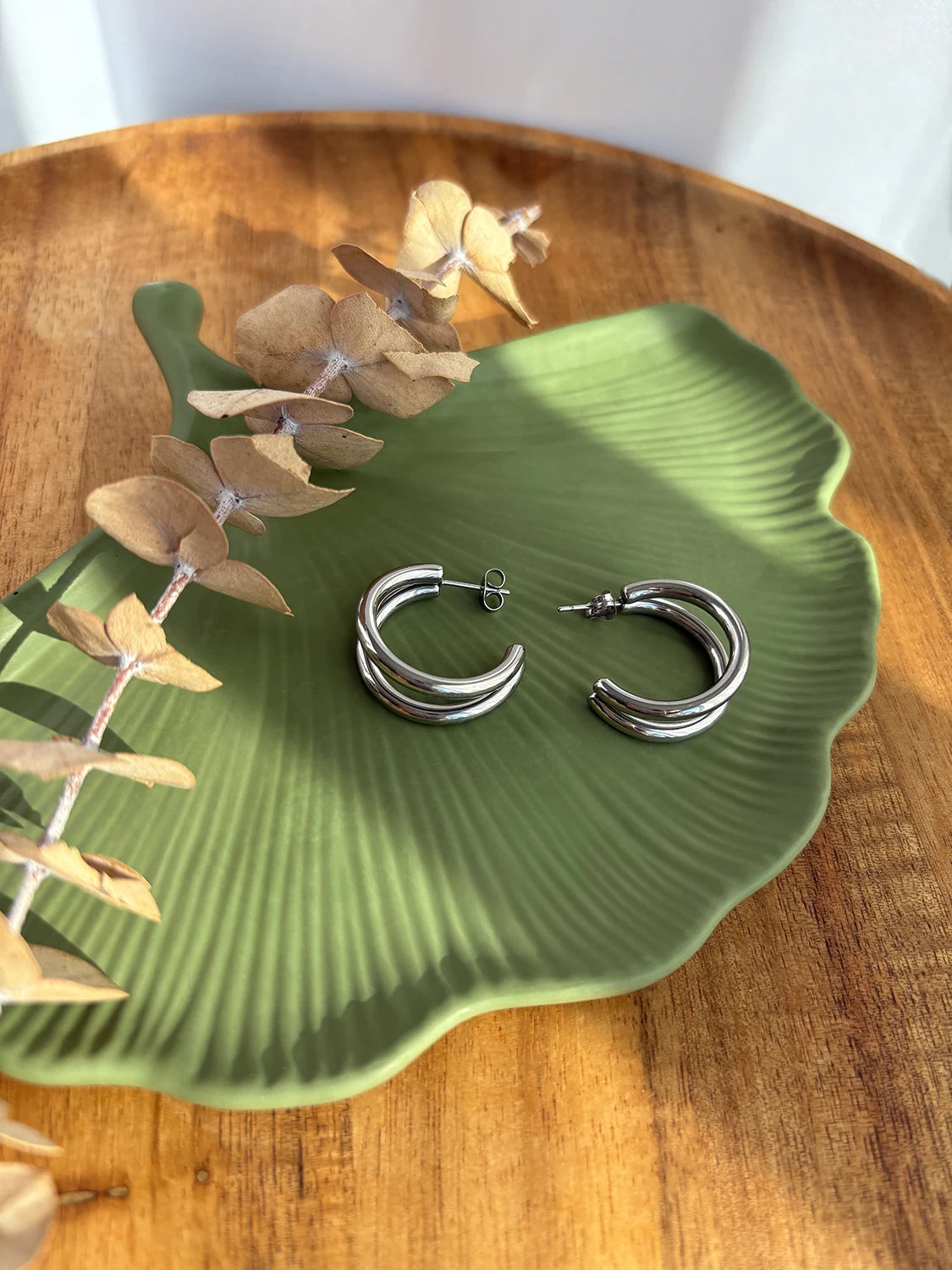 Clous d'oreilles Éden argent