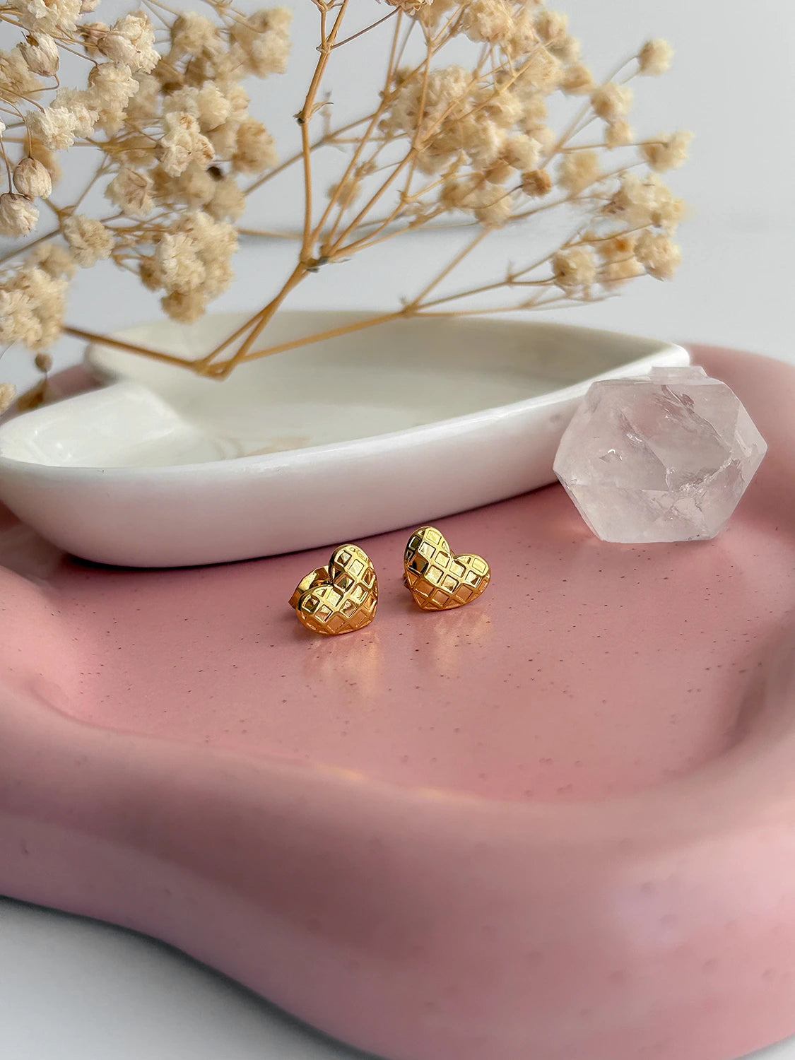 Clous d’oreilles Pour toujours doré