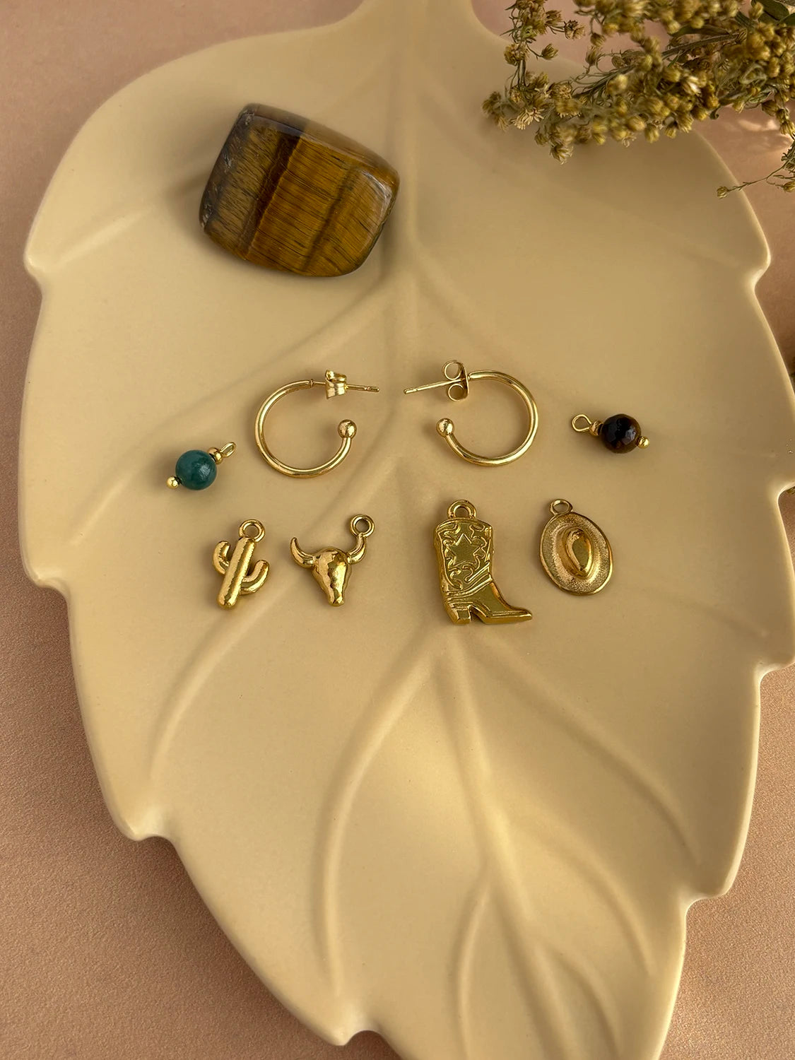 Clous d’oreilles Nomade doré