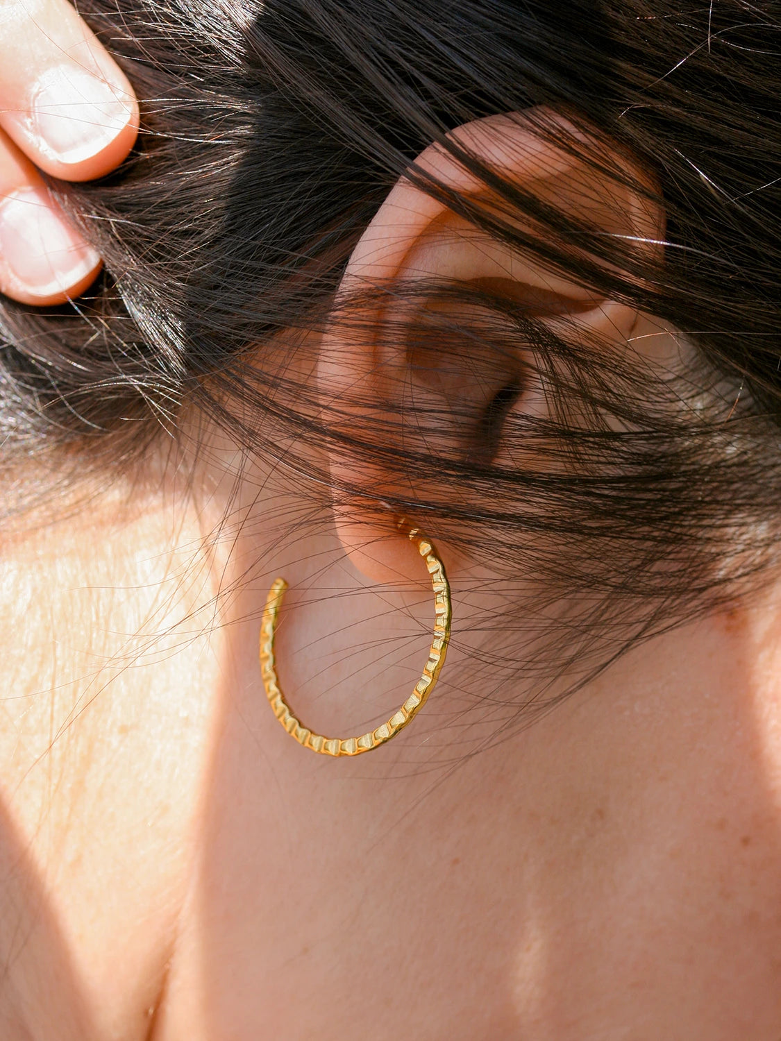 Clous d'oreilles Pyrgos doré