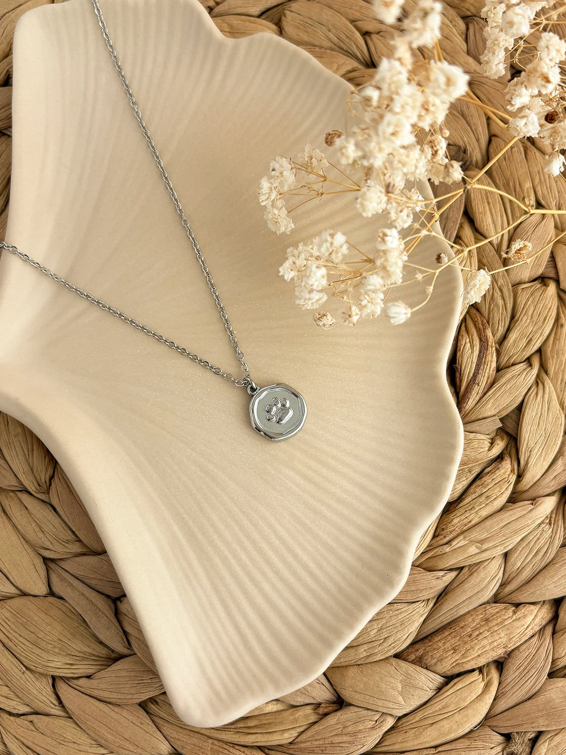 Collier Paws argent
