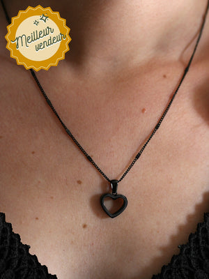 Collier Stolen Heart noir