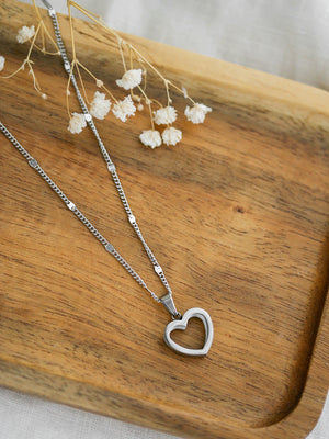 Collier Stolen Heart argent