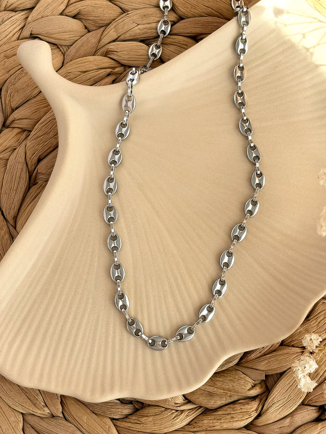 Collier Wave argent