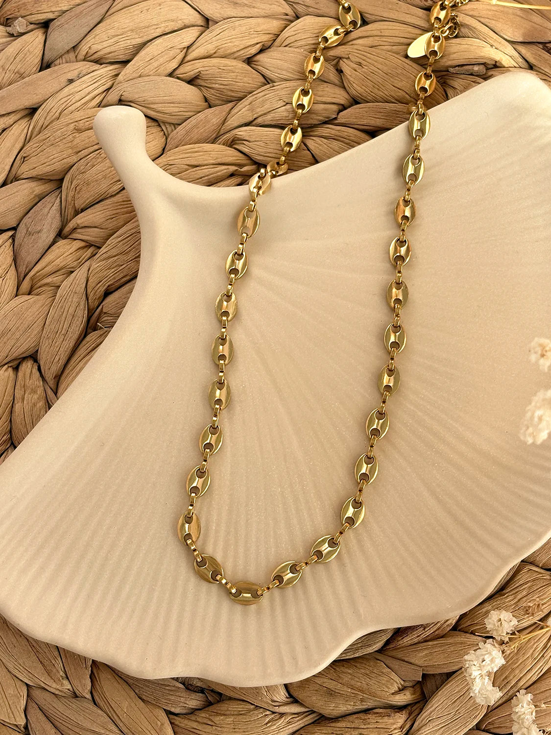 Collier Wave doré