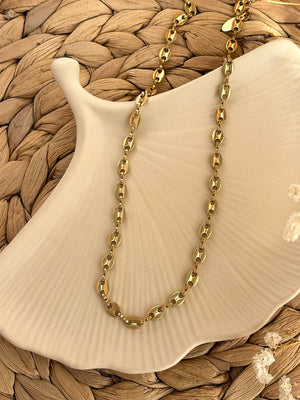 Collier Wave doré