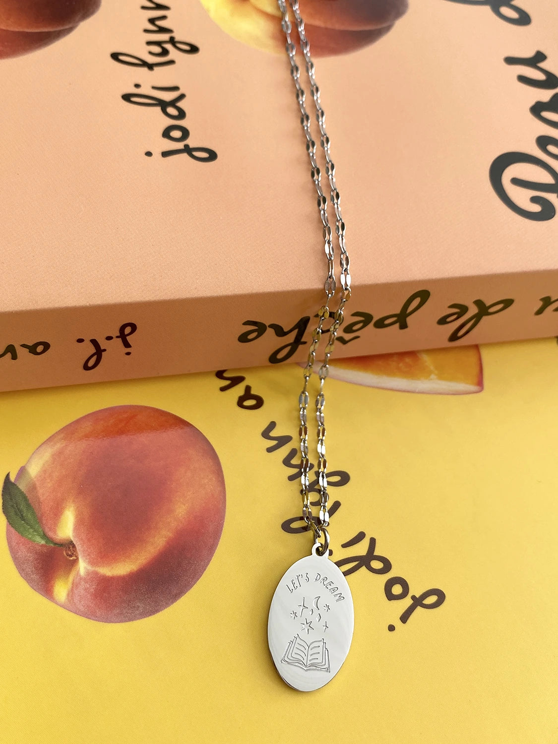 Let’s dream Necklace (For book lovers 📚)