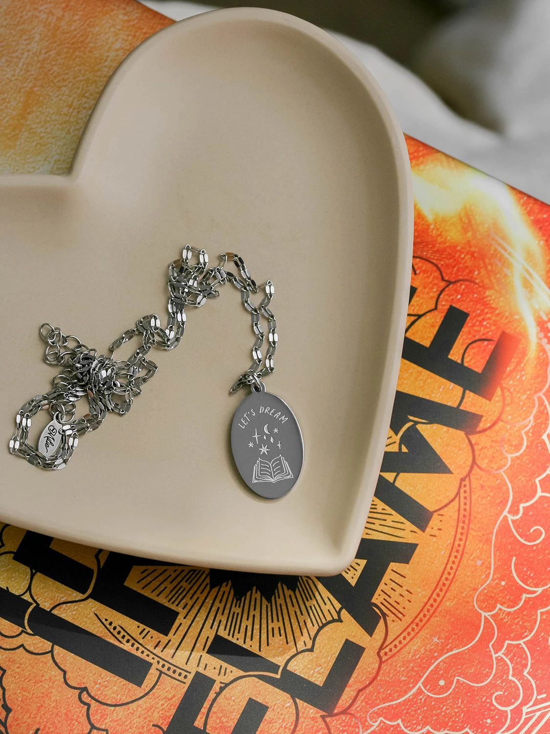 Let’s dream Necklace (For book lovers 📚)