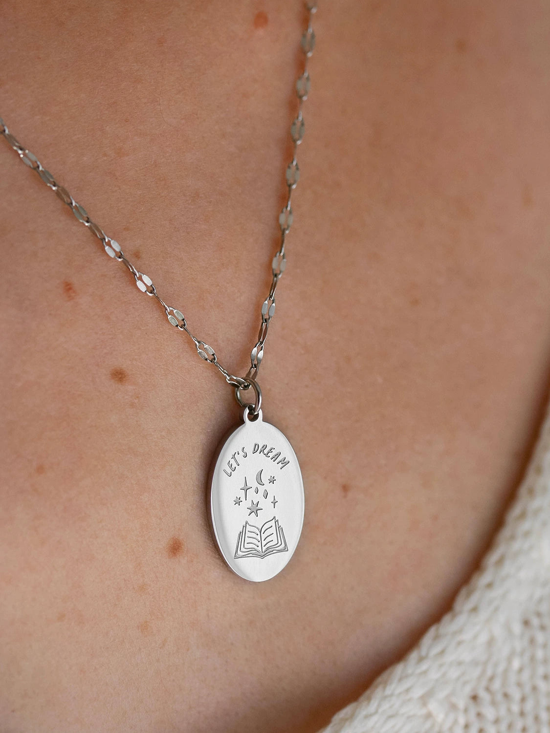 Let’s dream Necklace (For book lovers 📚)