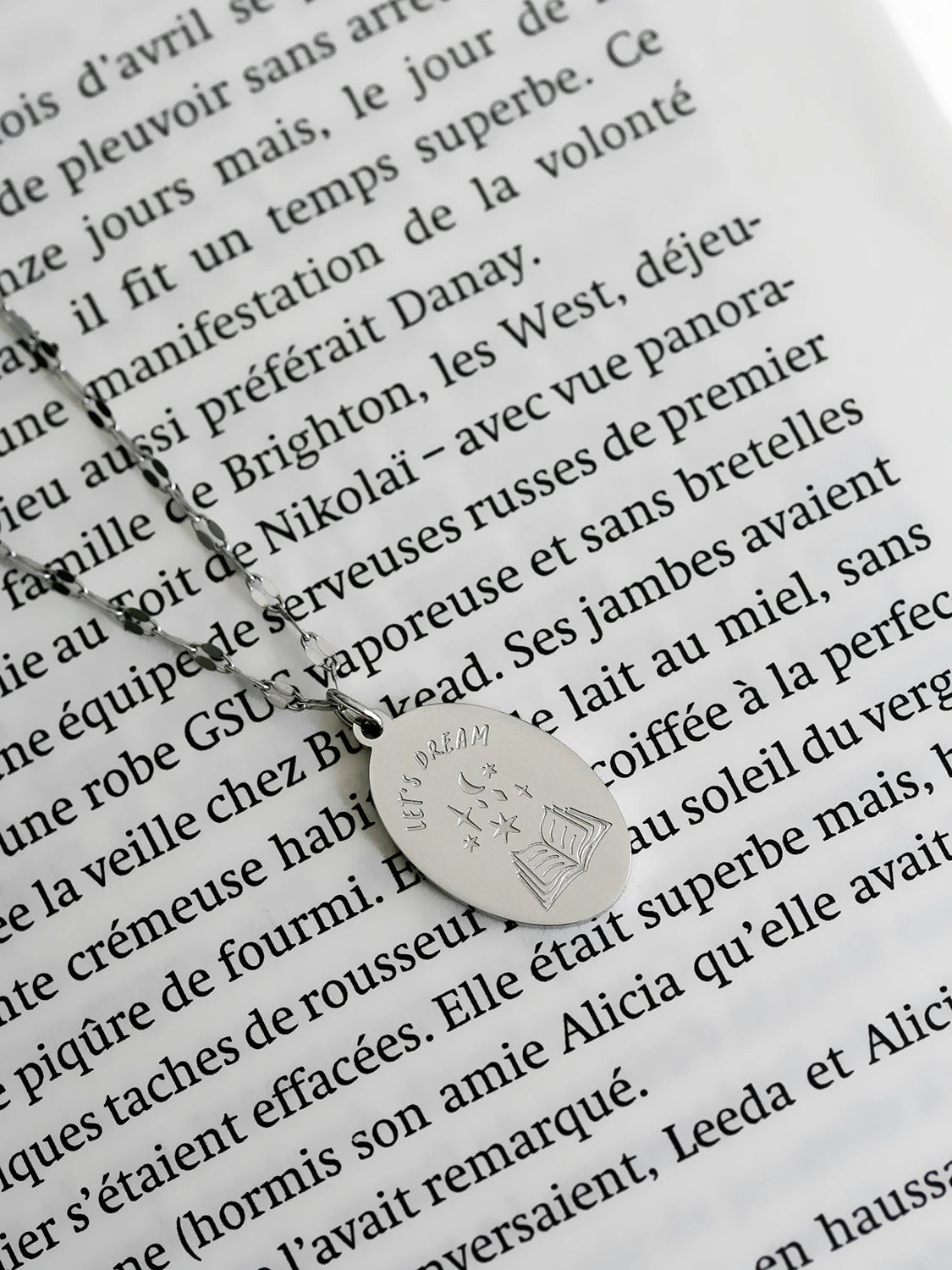 Let’s dream Necklace (For book lovers 📚)