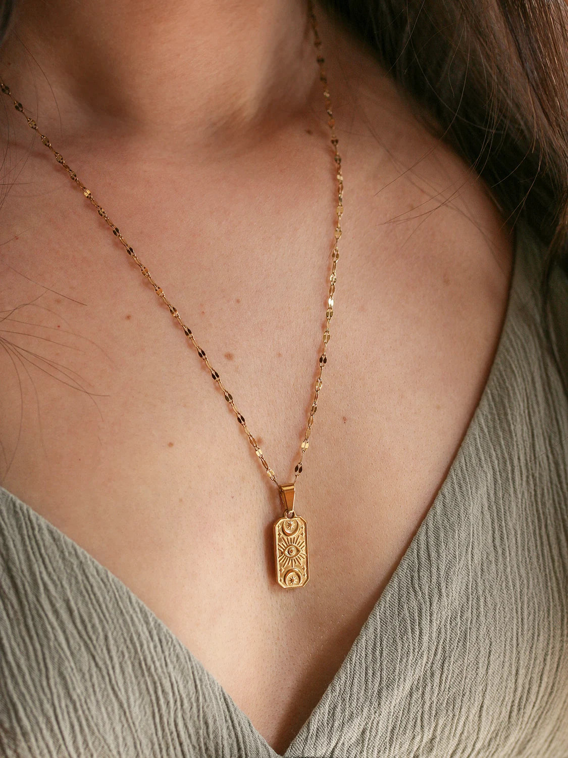 Collier Tarot doré