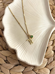 Collier Tortuga doré