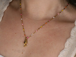 Collier Tulipe d'or