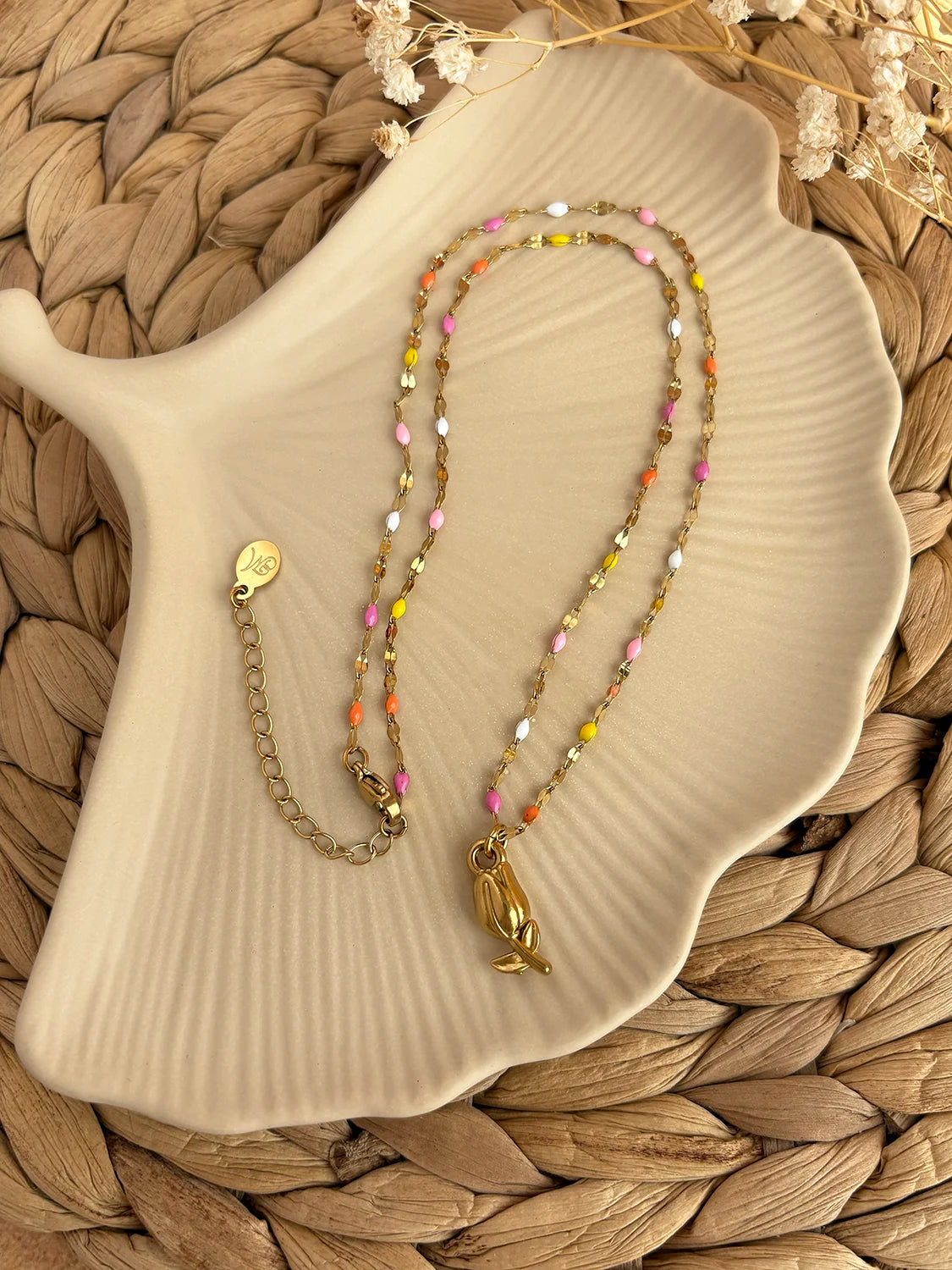 Collier Tulipe d'or