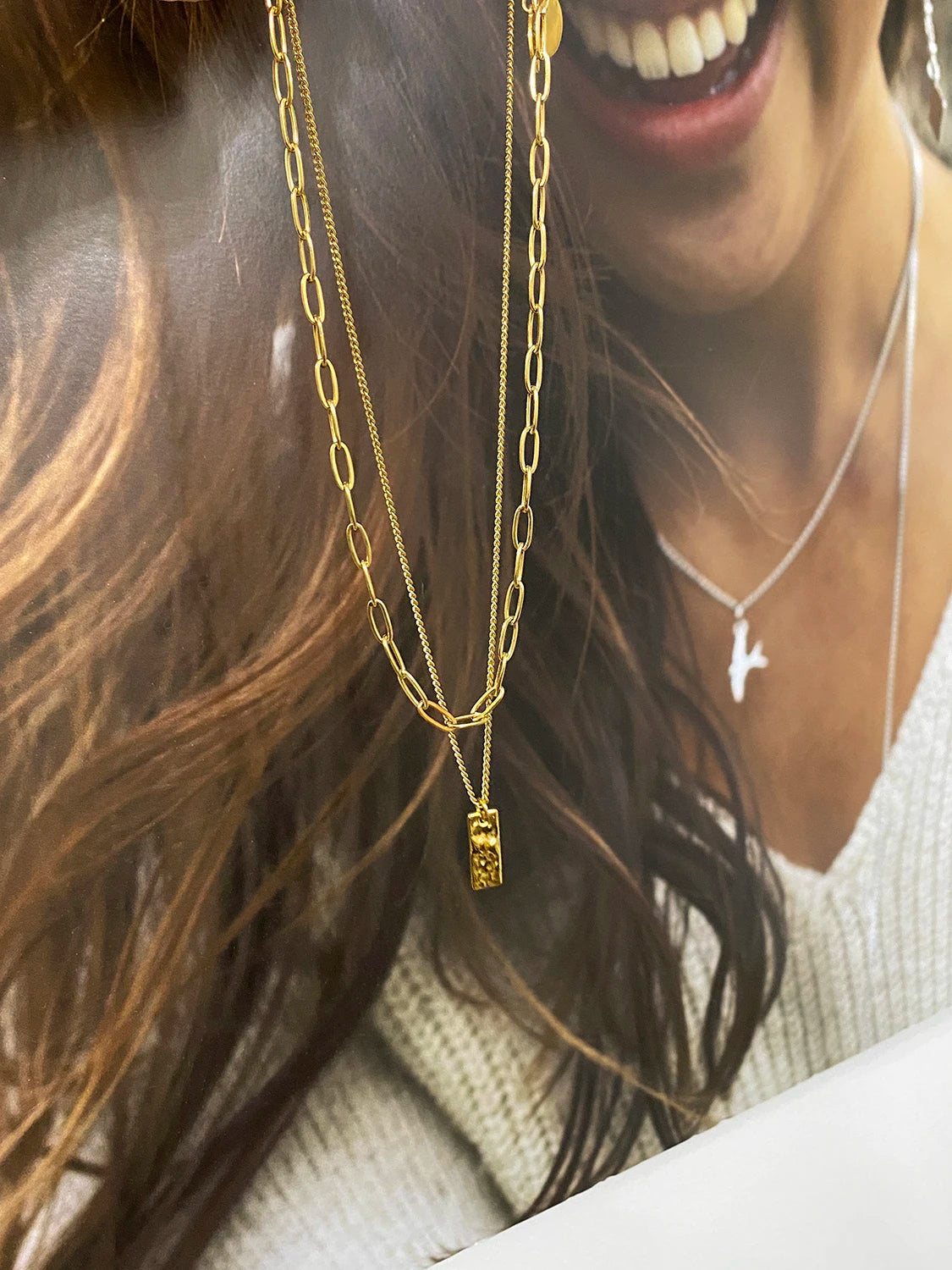 Duo colliers Perseus doré x Olympe