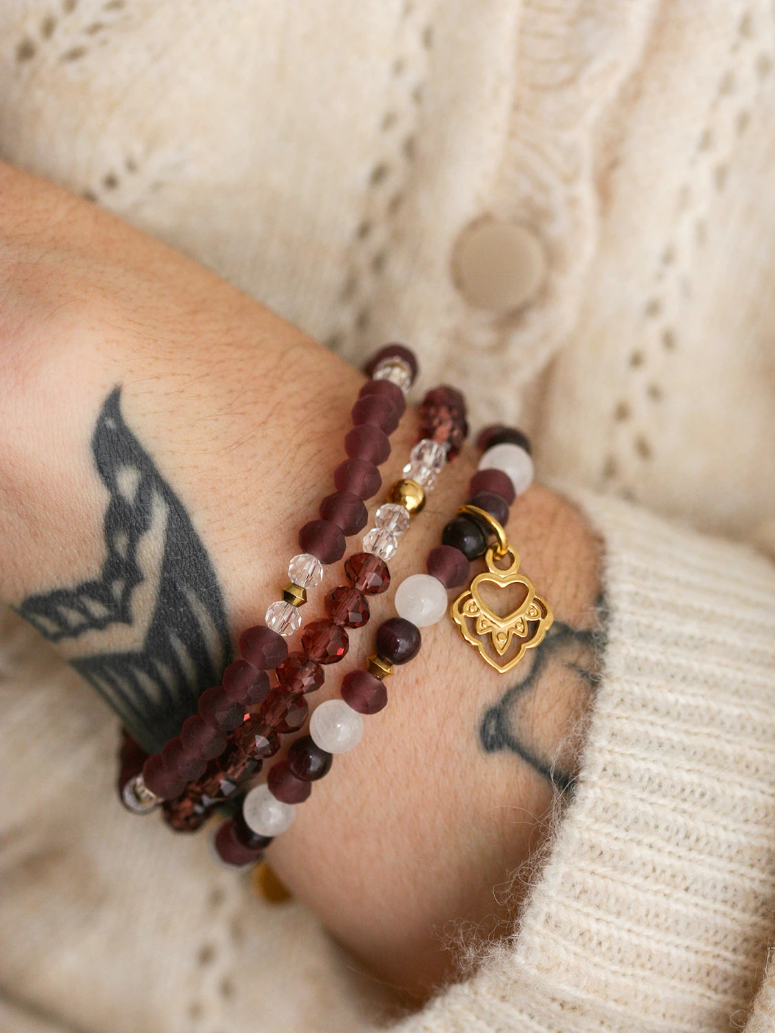 Bracelet Cœur enchanté doré