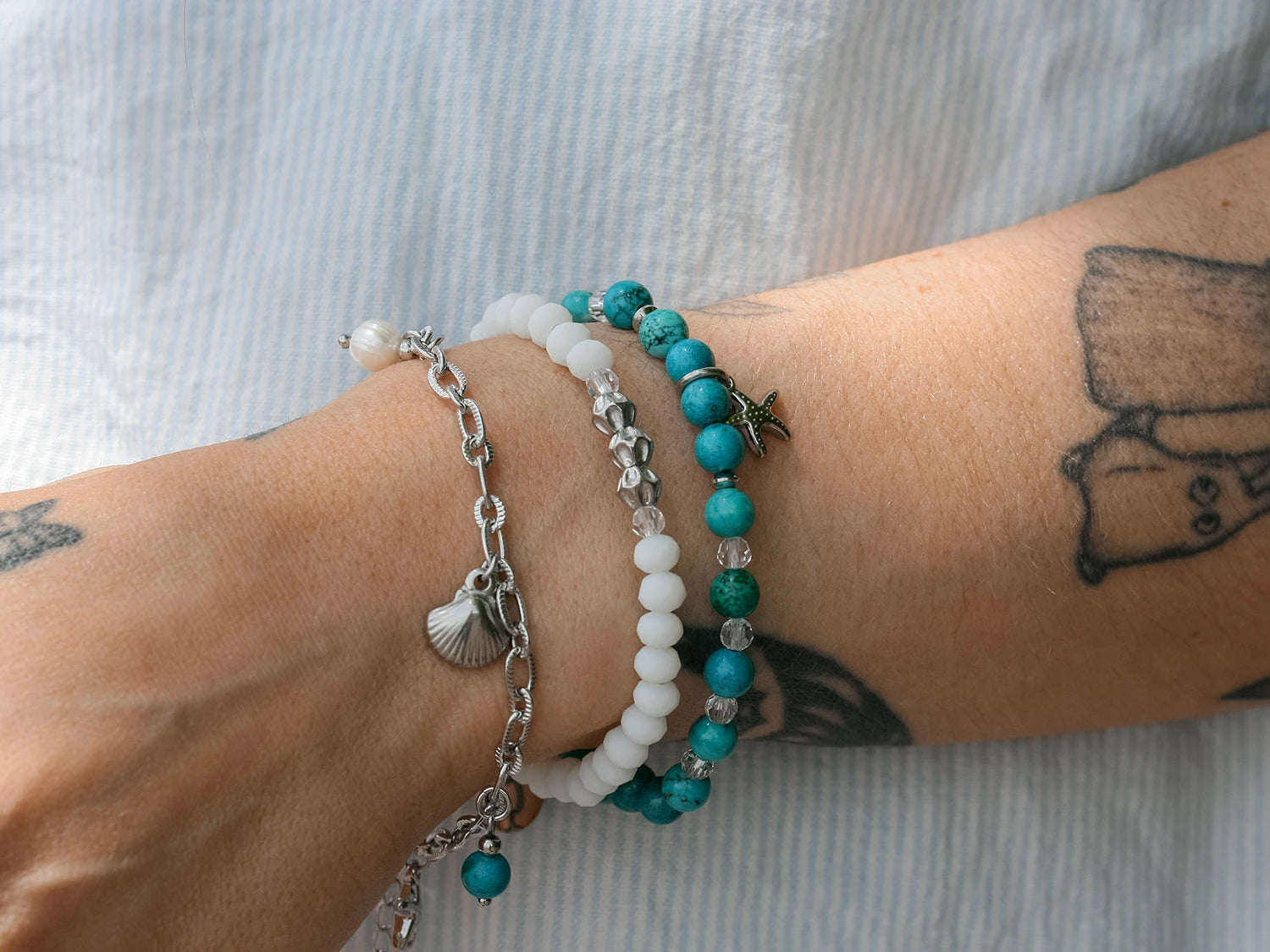Bracelet Starfish argent