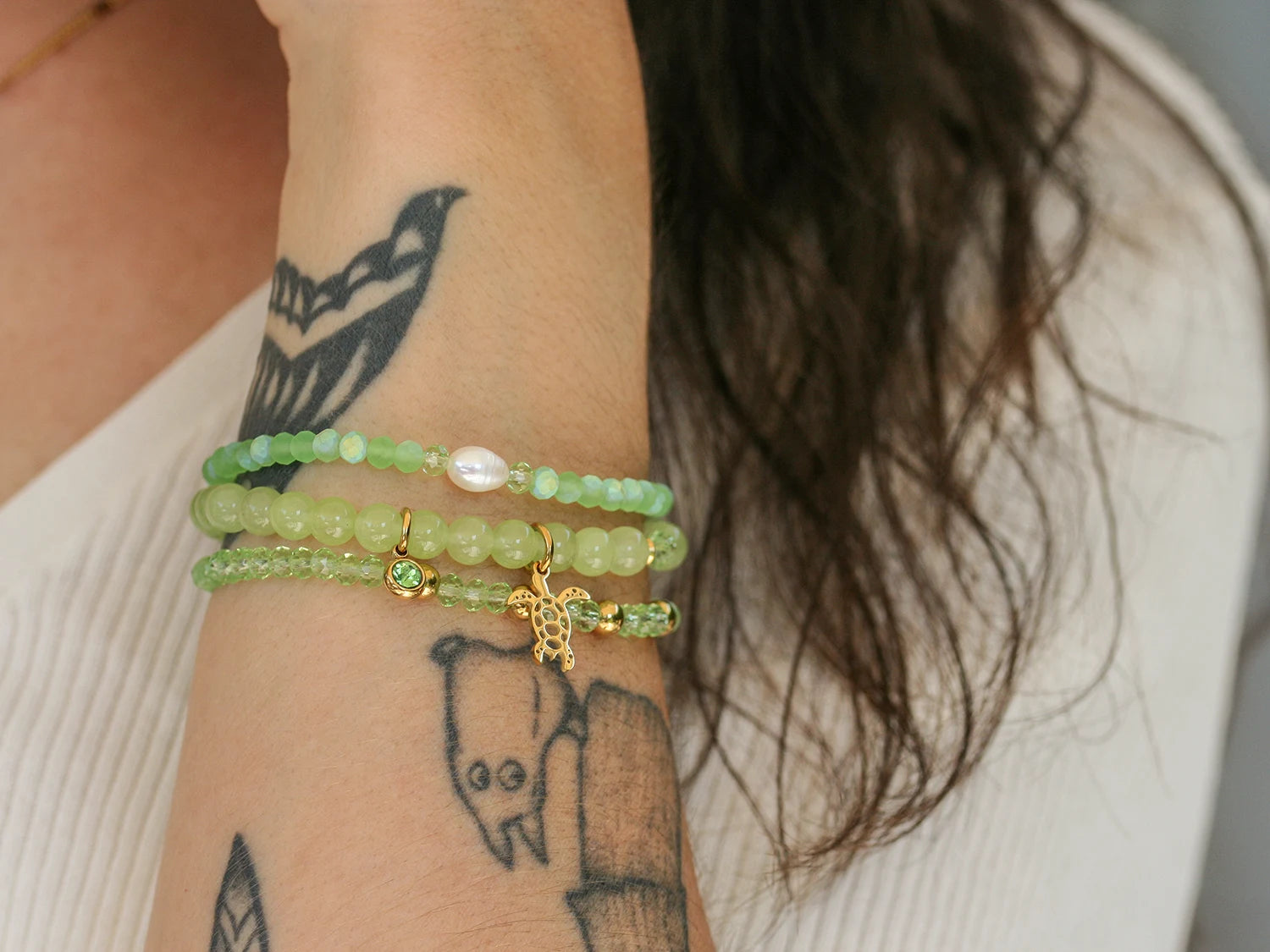 Ensemble de bracelets Oasis doré