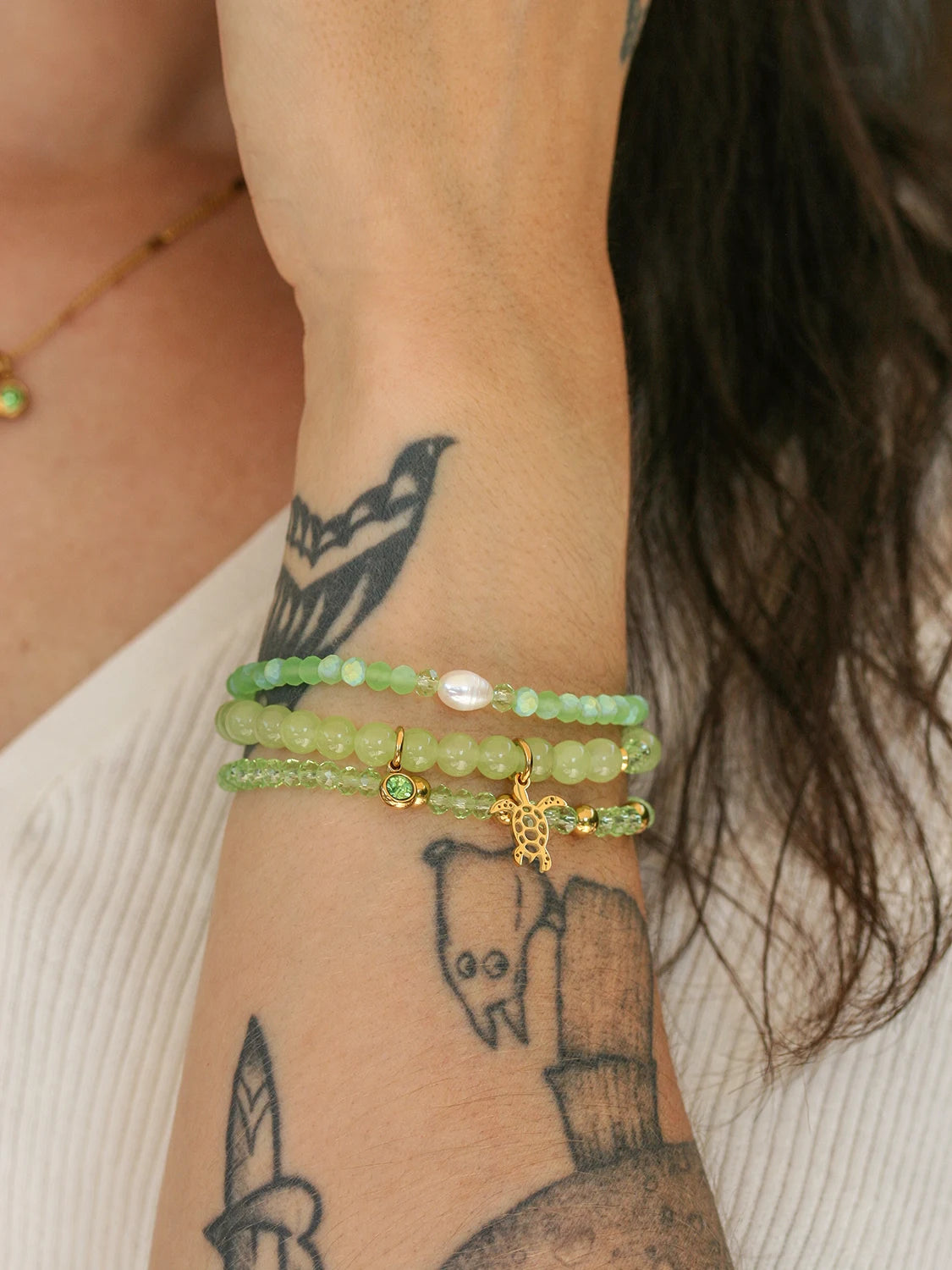 Ensemble de bracelets Oasis doré