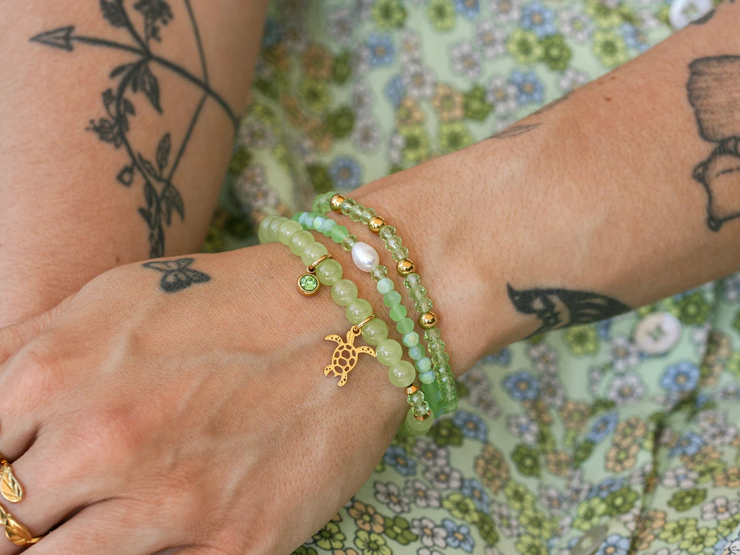 Ensemble de bracelets Oasis doré
