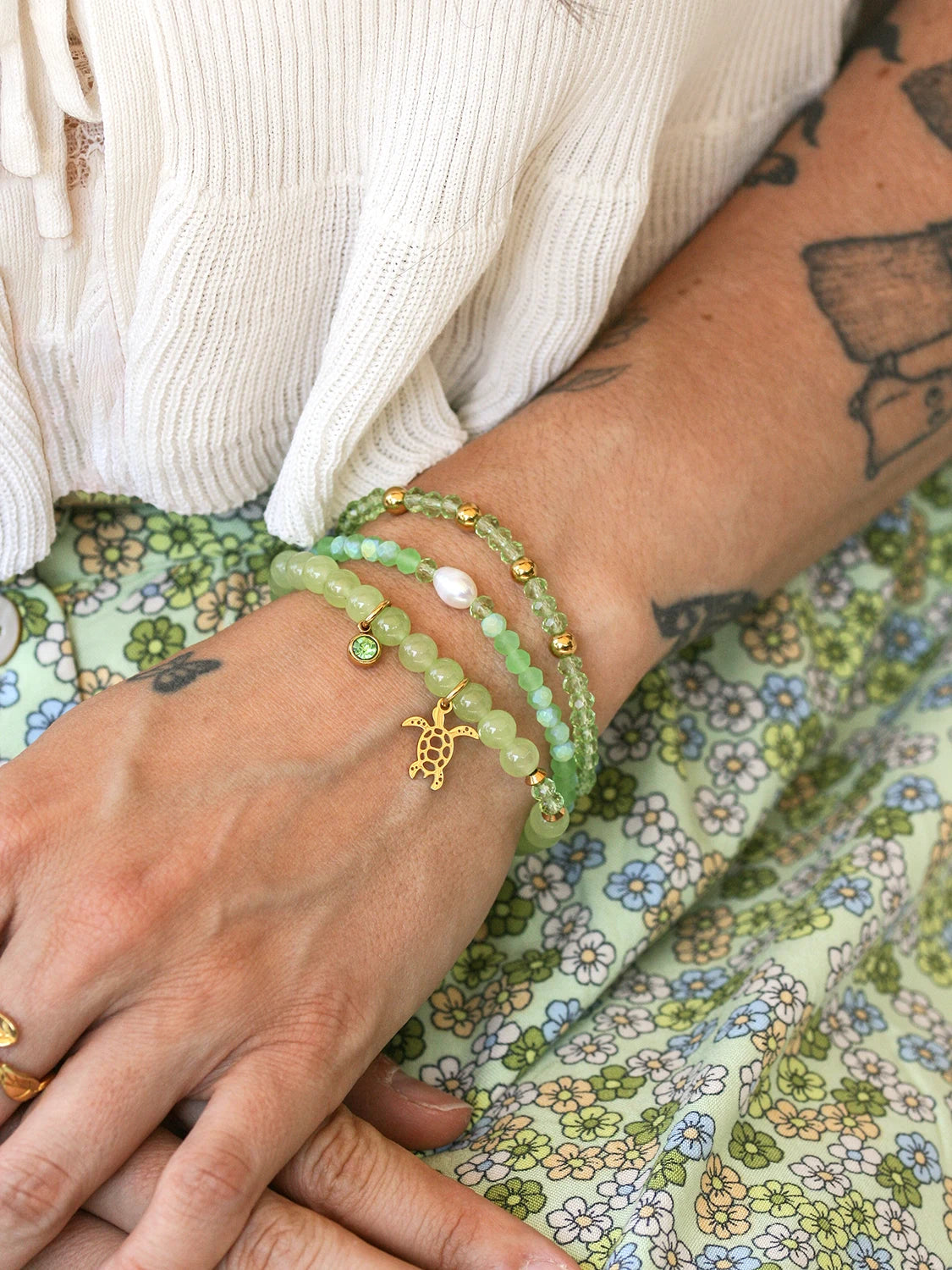 Bracelet Palmier doré