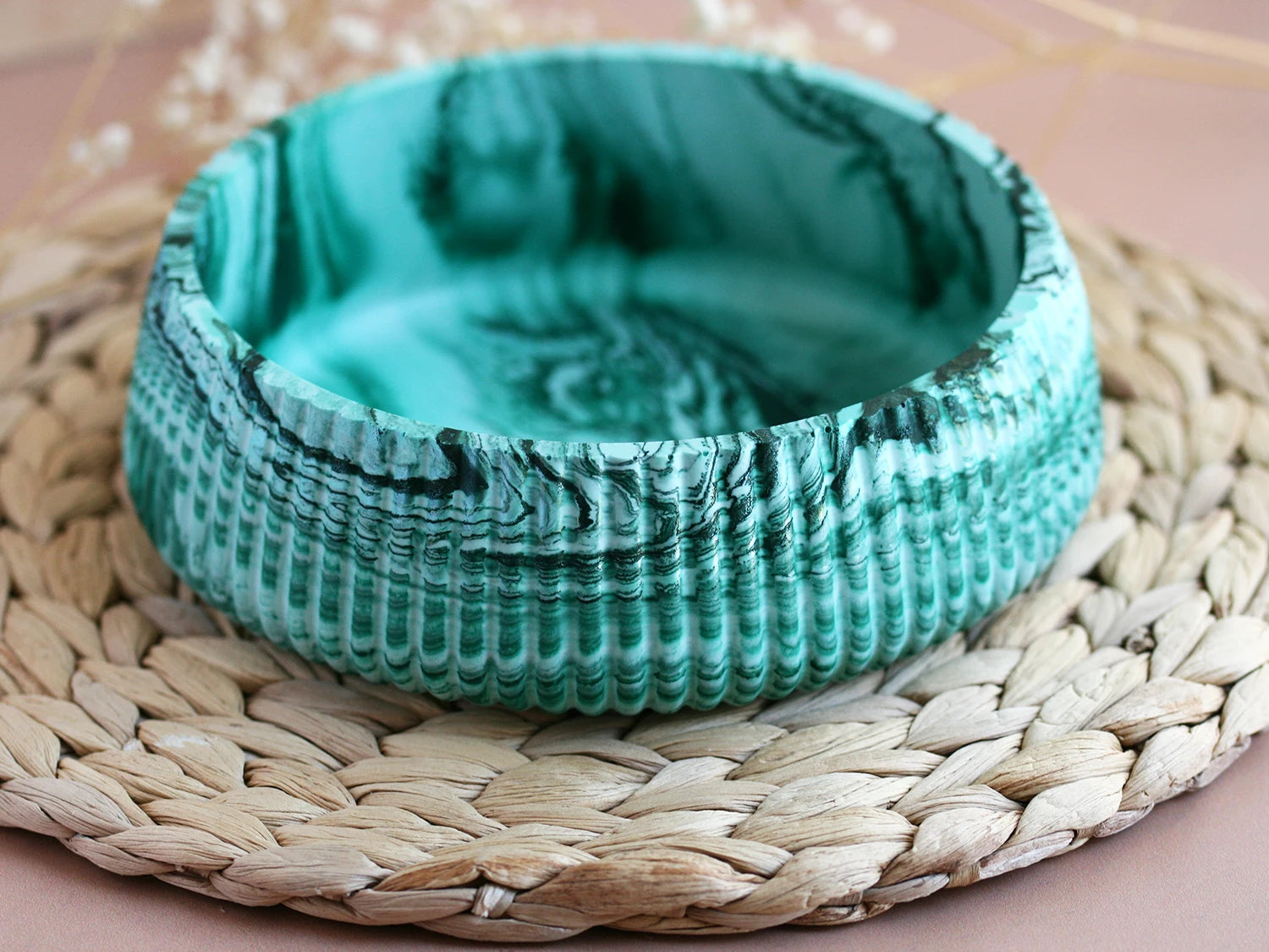 Grand bol rond décoratif Lagon – Série Néréide