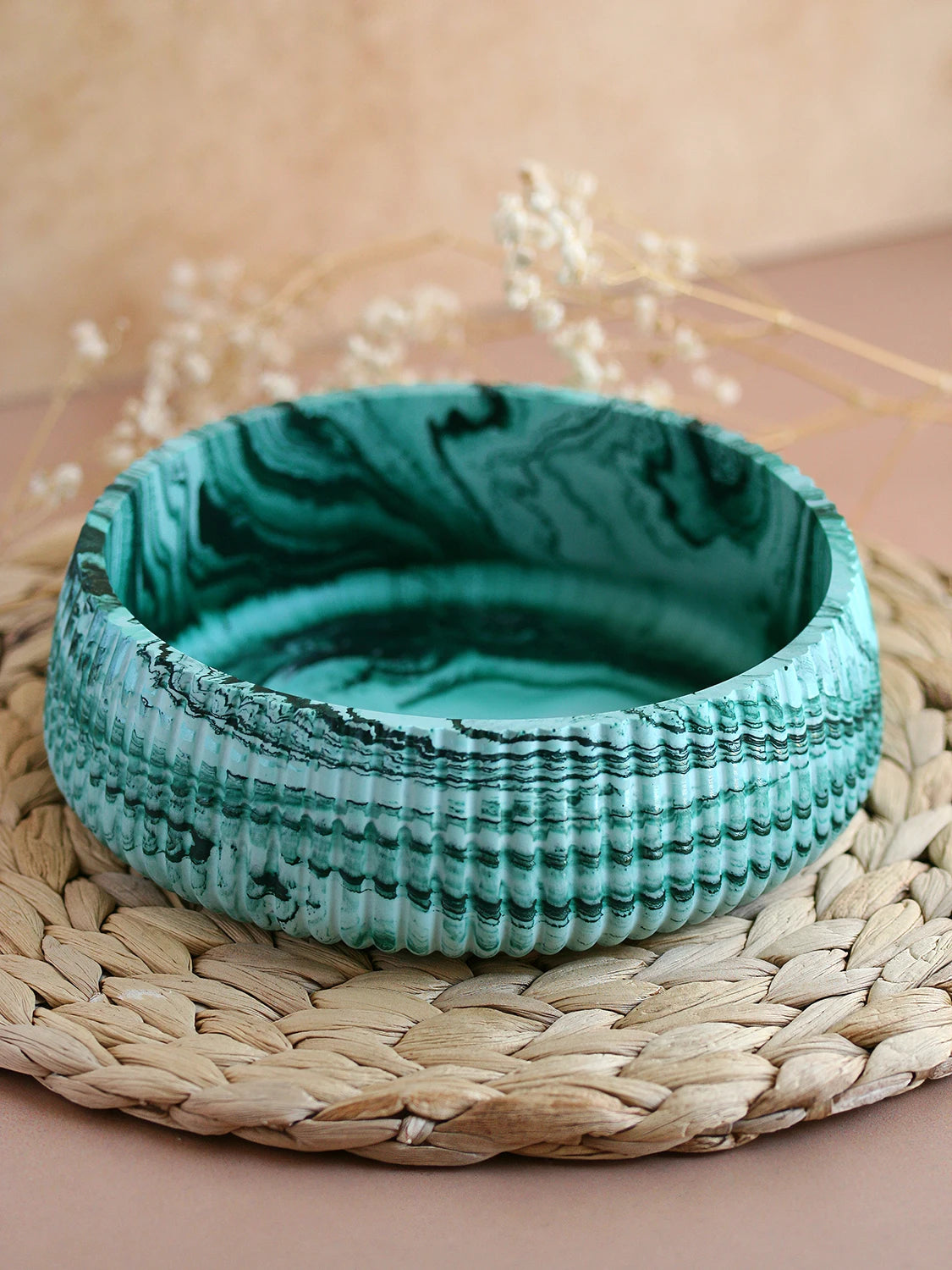 Grand bol rond décoratif Lagon – Série Néréide
