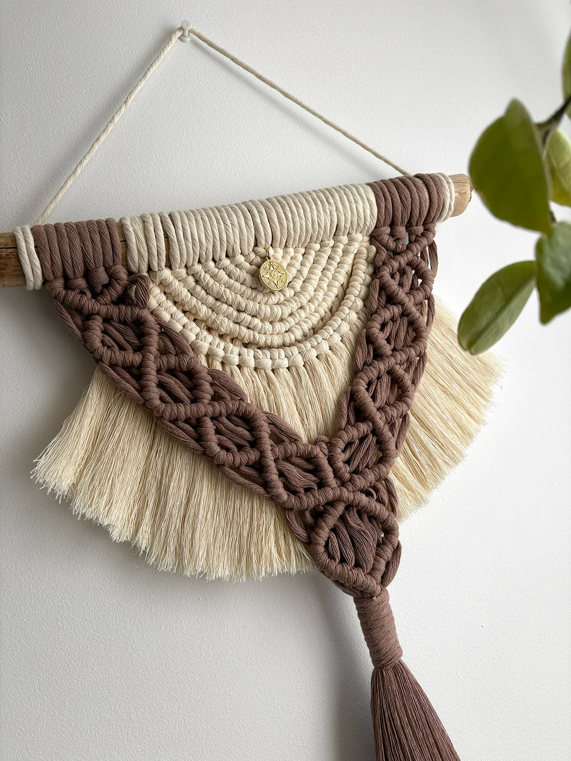 Tenture murale macramé Boho (unique)