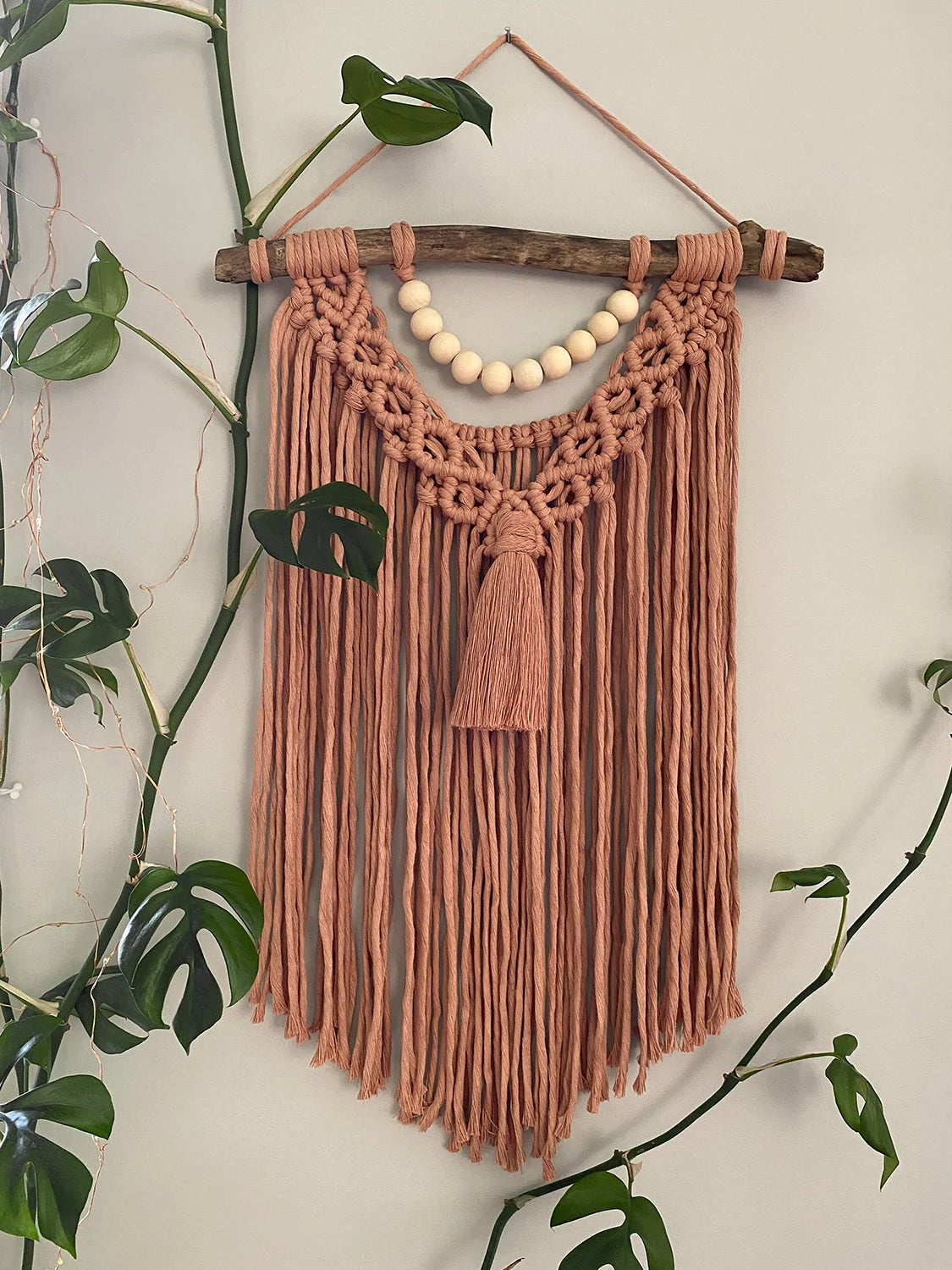 Tenture murale macramé Peachy (unique)