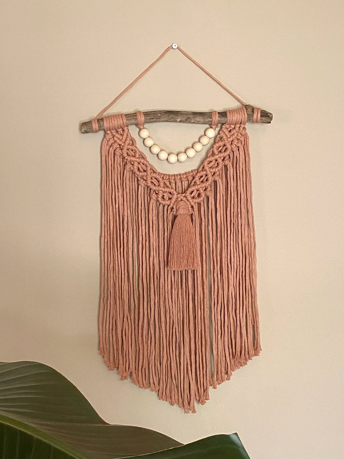 Tenture murale macramé Peachy (unique)