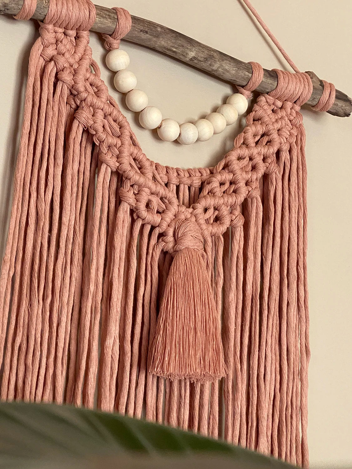 Tenture murale macramé Peachy (unique)