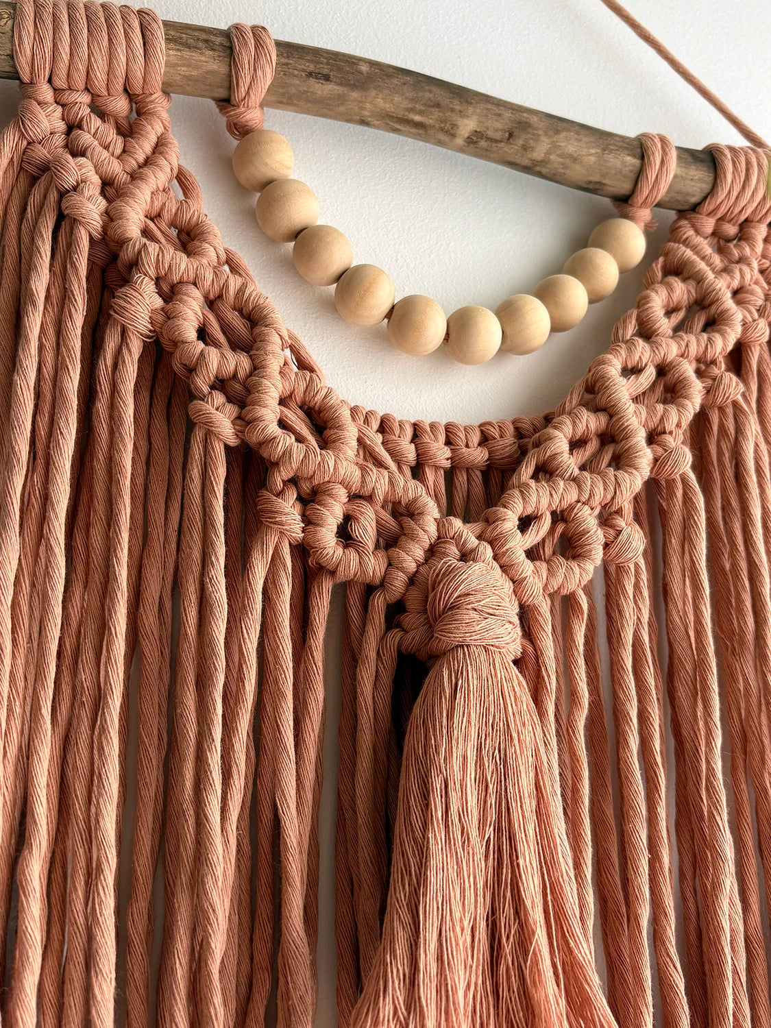 Tenture murale macramé Peachy (unique)