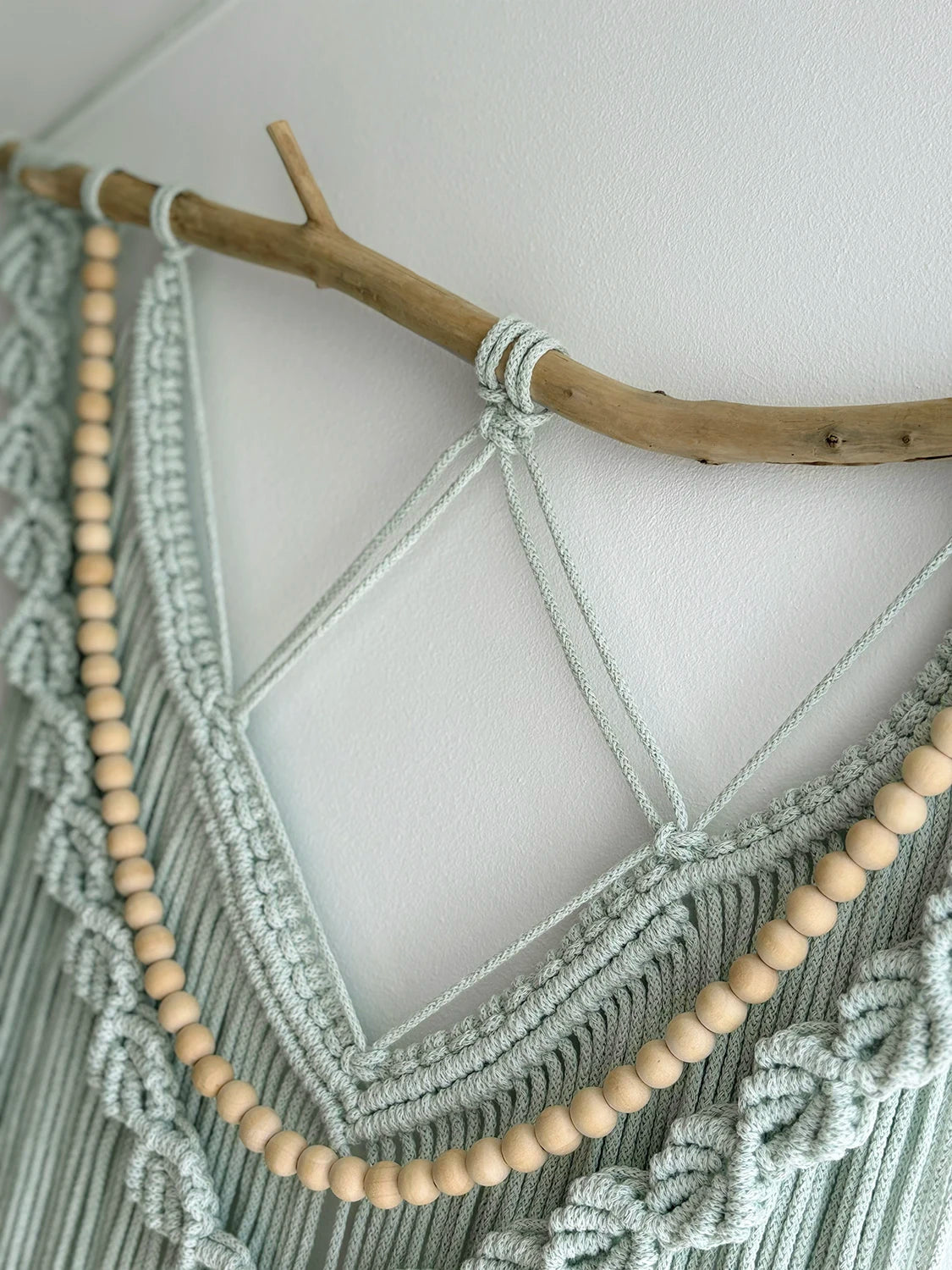 Tenture murale macramé Sage (unique)