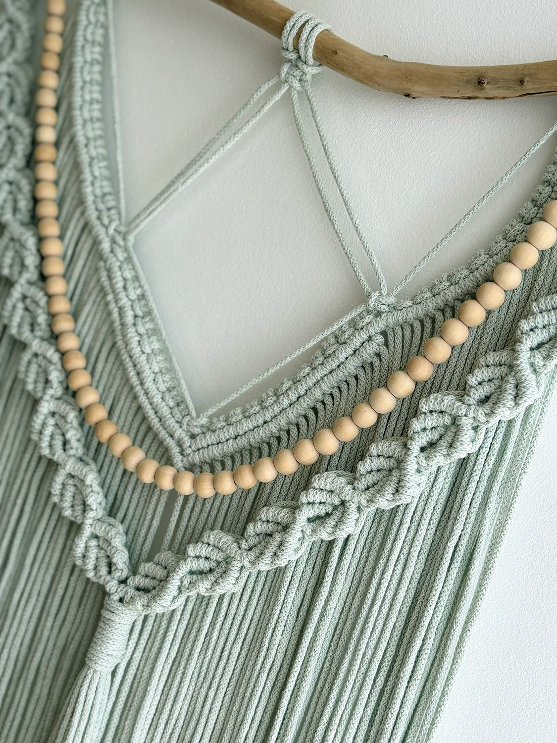 Tenture murale macramé Sage (unique)