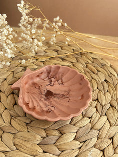 Plateau à bijoux Shelly terracotta pâle (unique)