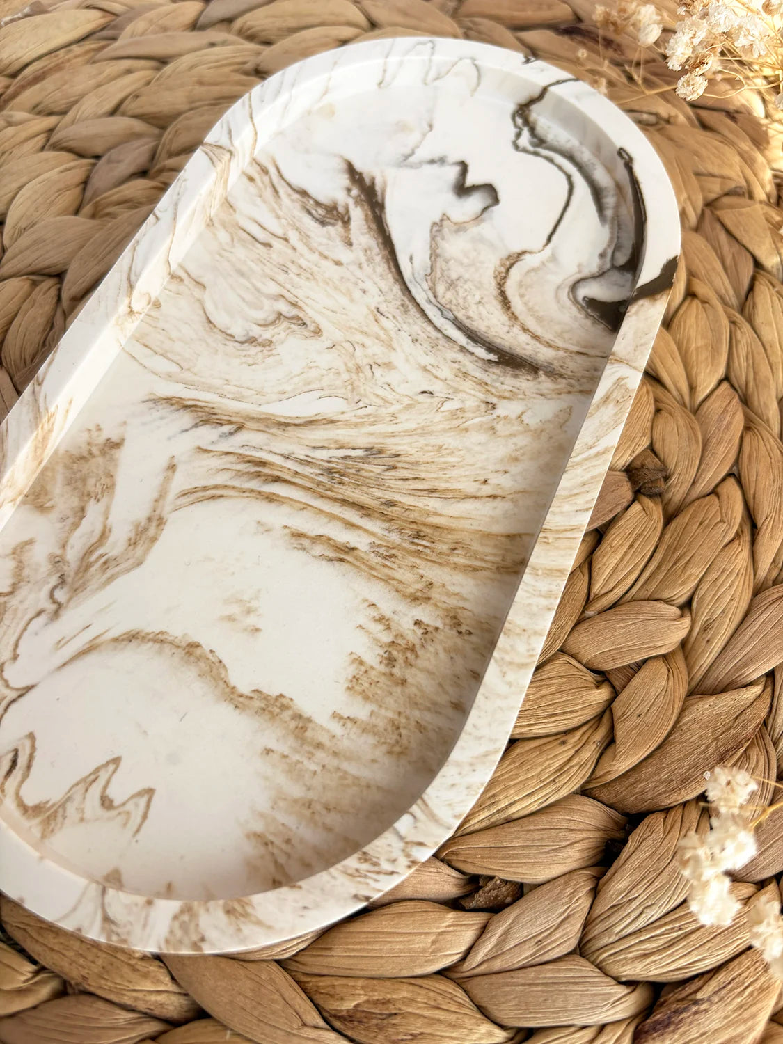 Plateau à bijoux Marbre