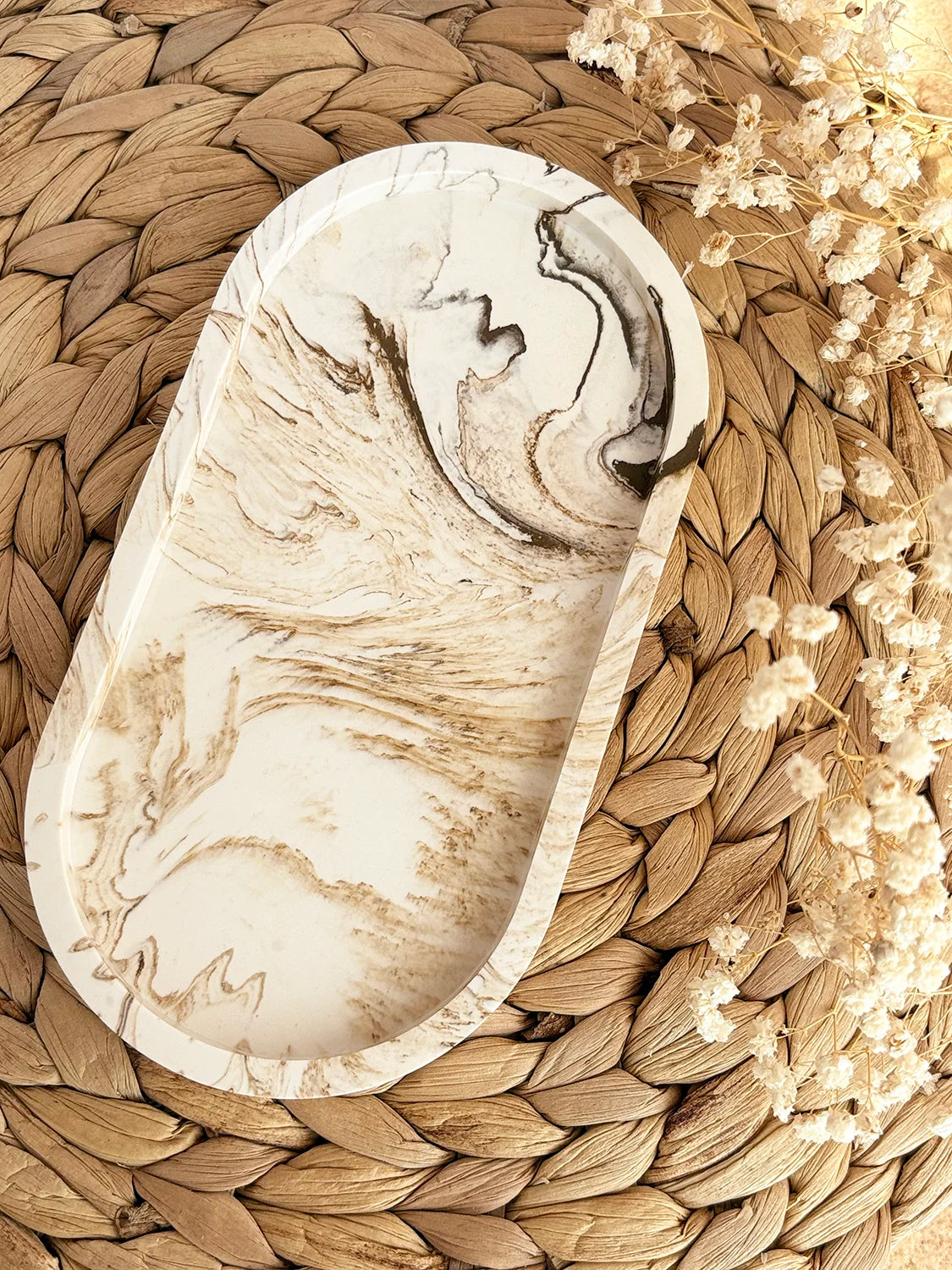 Plateau à bijoux Marbre