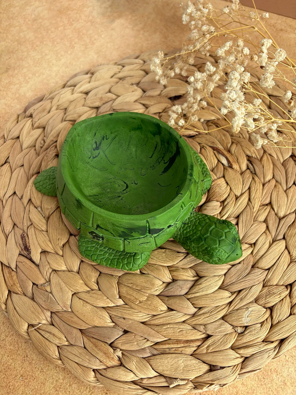 Plateau à bijoux Tortue verte 3D (unique)