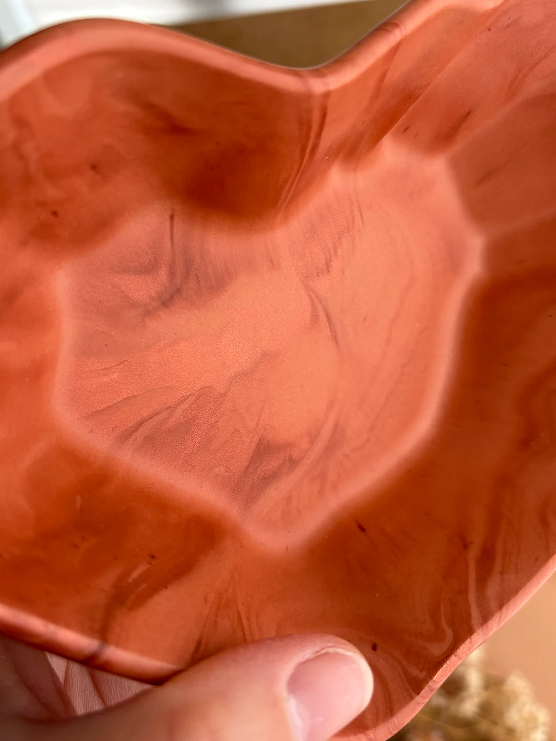 Bol décoratif cœur abstrait Chestnut – Série Automnale