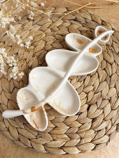 Plateau à bijoux Feuille – Série Phénix