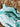 Plateau à bijoux feuille marbré turquoise & blanc – Série Néréide