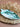 Plateau à bijoux feuille marbré turquoise & blanc – Série Néréide