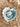 Plateau à bijoux Sweetheart bleu poudre et blanc (unique)