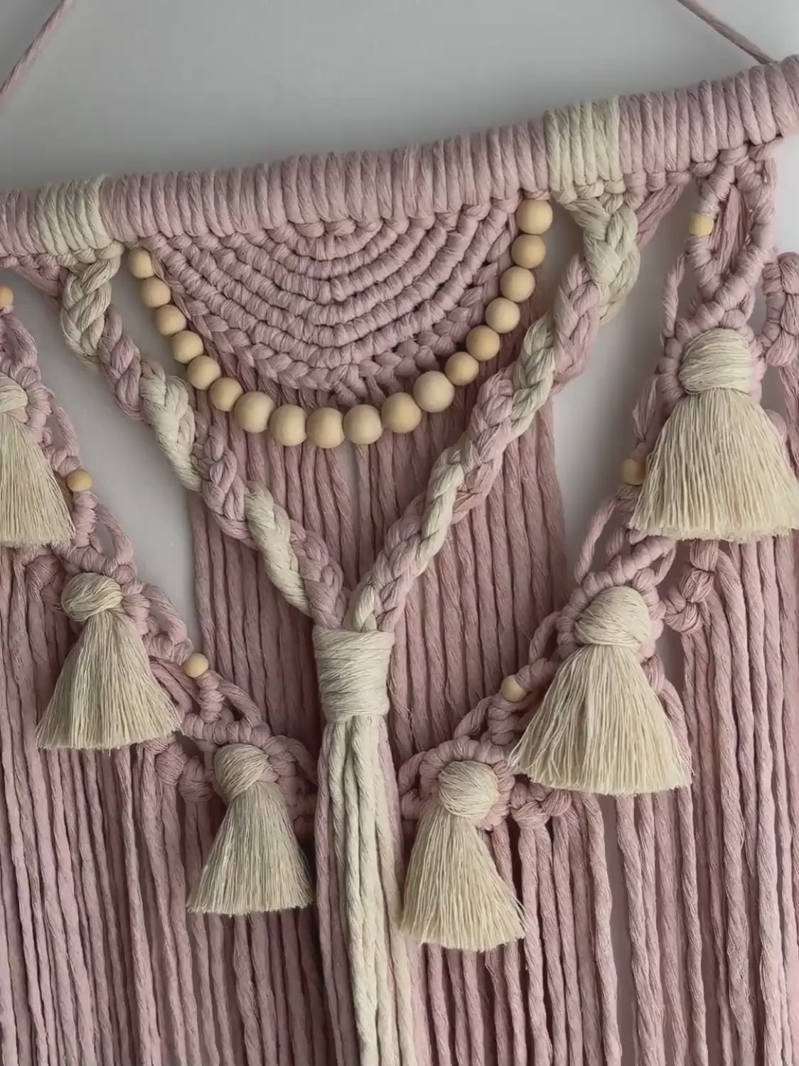 Tenture murale macramé June (unique)