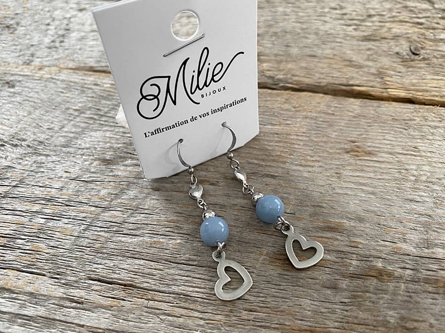 Boucles d'oreilles Vanille