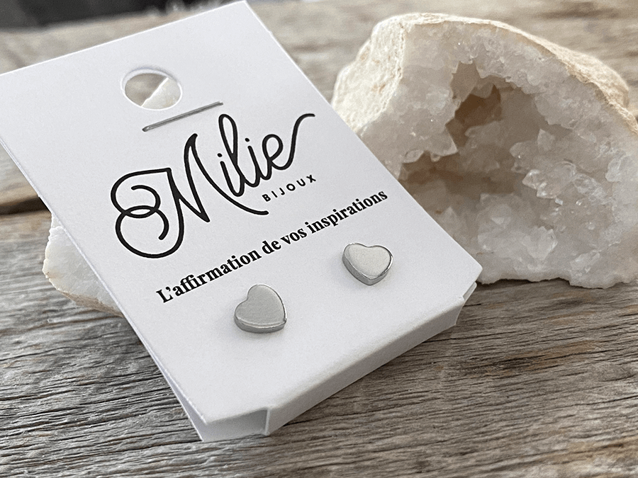 Clous d'oreilles Cutie argent